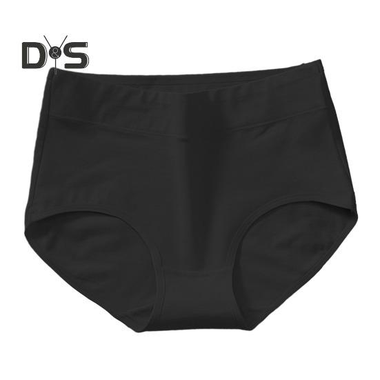 Women Underpants High Waist Butt Lifted High Elasticity Solid Color Soft Breathable Anti Septic Moisture Wicking Lady Panties Briefs