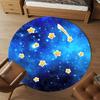 1pc Shooting Star Cosmic Round Chair Mat Area Rug - Non-Slip, Floor Mat for Office, Bedroom, Home Decor Christmas Gift P0811127