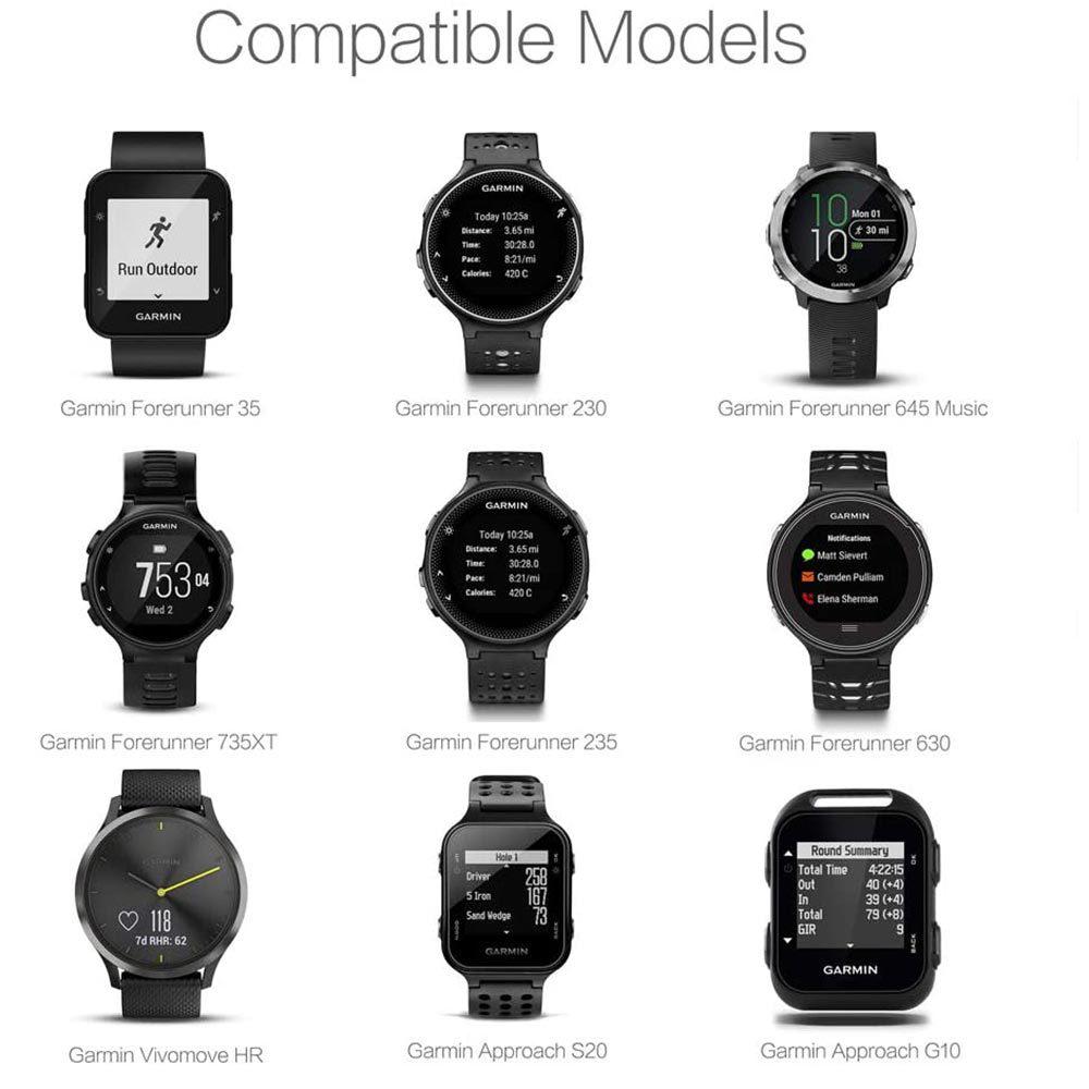 Compatible USB Charger Clip for Garmin S20, Forerunner 35, Lily 2