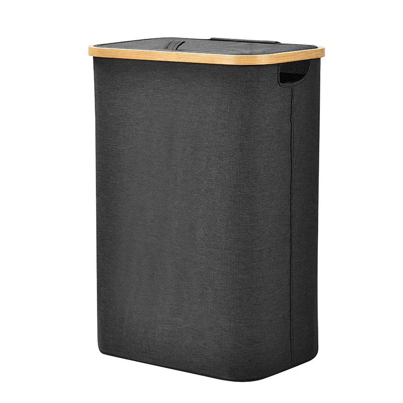 Foldable Laundry Basket: Portable, Dustproof, Large Capacity Hamper for Household Storage.