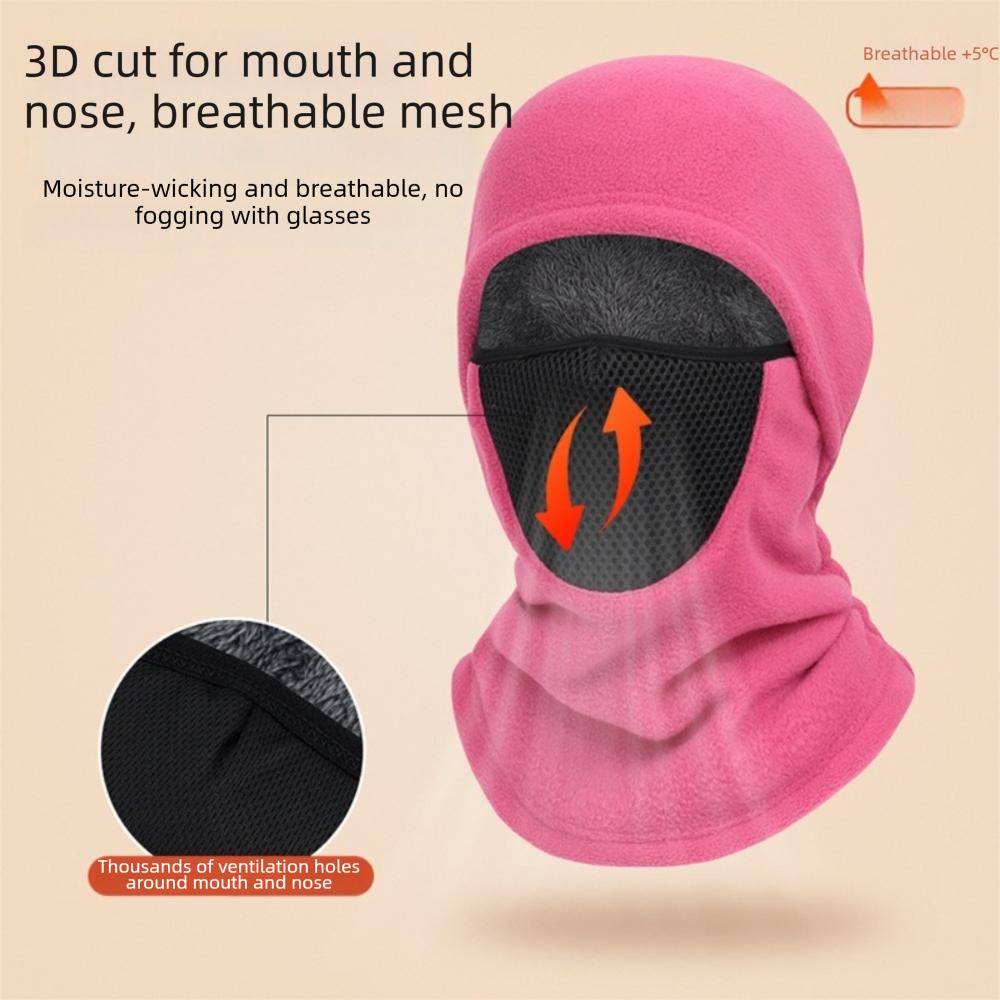 Windproof Balaclava Hat Thermal Full Face Mask Helmet Lining Ear Protection Hat Outdoor Activities