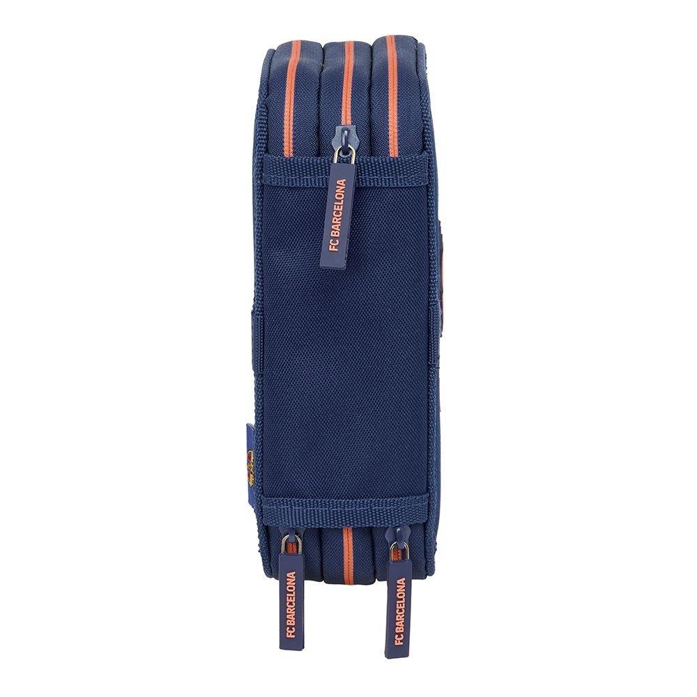 FC Barcelona Triple Filled Pencil Case 37 PCS 412526857 Navy Blue