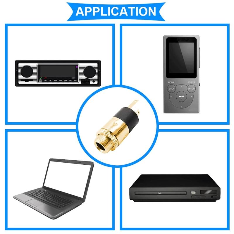 1/5/10pcs PJ392 Female Sockect Stereo Jack 3.5 Audio Connector 3.5mm Stereo Headphone Audio Video Jack Socket Accessory