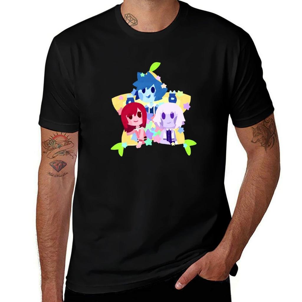 Destiny Trio- Stars And Paopu T-shirt T Shirt For Man 100 Percent Cotton T Shirts Designer Man T Shirts Cotton T-shirt