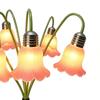 Bellflower Flower Flowers Solar Garden Light Realistic Solar Artificial Flower Light  Outdoor