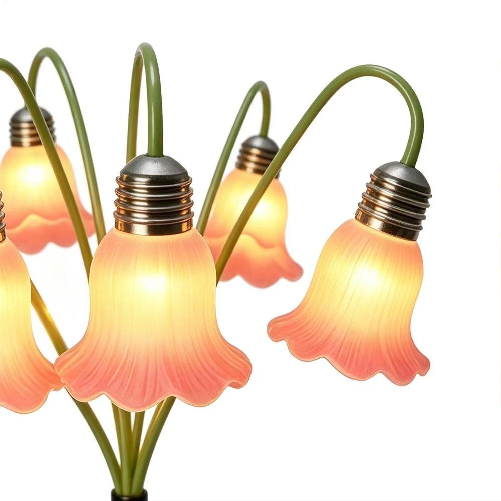 Bellflower Flower Flowers Solar Garden Light Realistic Solar Artificial Flower Light Outdoor