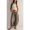 Casual Women's Jeans Wide Leg Jeans Pockets Hip Hop Retro Mid Waist Loose Denim Trousers