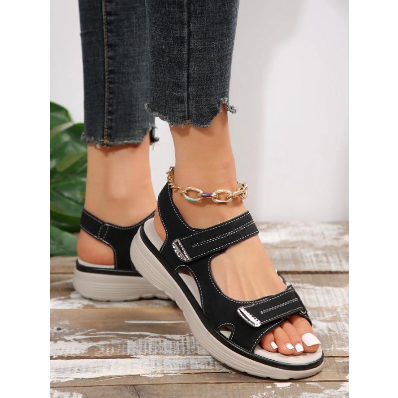 Móda 2025 Nové Elegantní Dámské Sandály Dámské Sportovní Styl Lehké Nadměrné Pantofle Dámské Sandály Nadměrná Velikost 43