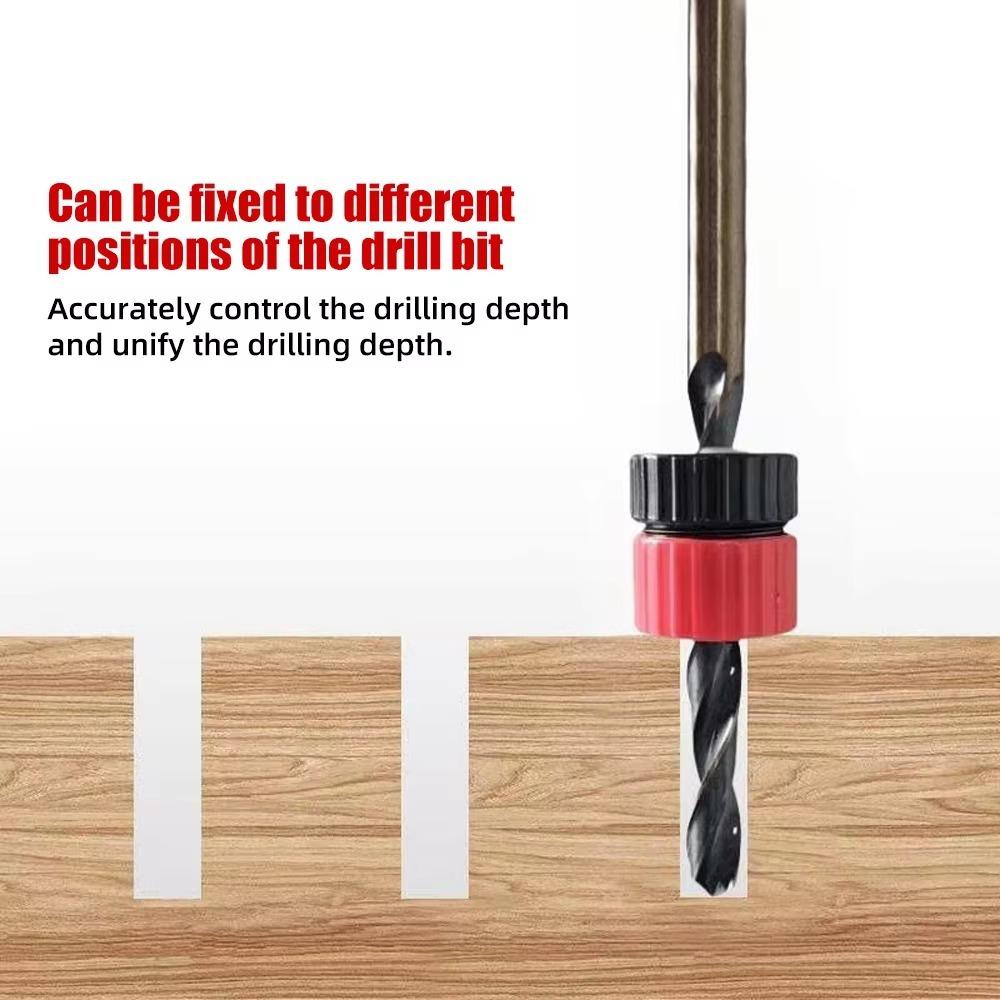 3pcs 3-5mm Drill Bit Adjustable Depth Guide Stop New Drill Depth Stop Collar  Precise Drilling Tool