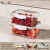 ZISIZ Large Rectangular Refrigerator Food Storage Container