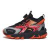 Anta Fleece Lined Warm Sports Casual Shoes Kids Sneakers Black Orange Gray 312146923A-1