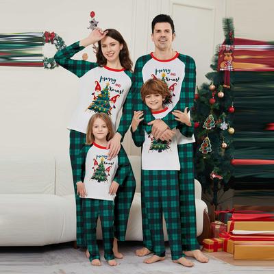 Weihnachten Eltern Kind Familie Set Wohnkultur Weihnachten Pyjamas Zwei Stück Set
