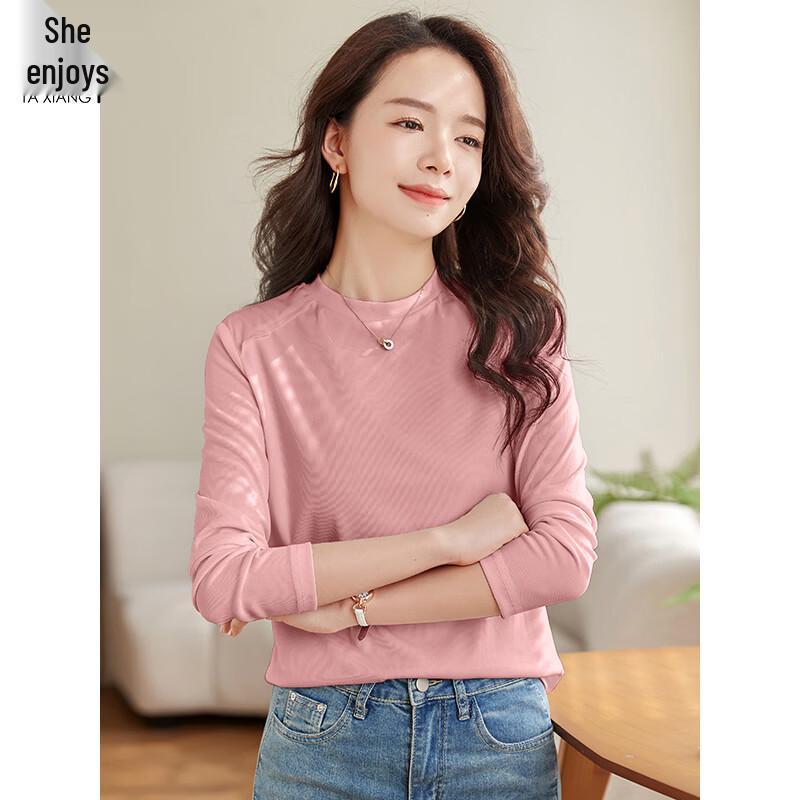 

Women s Slim Fit Patchwork Long-Sleeve T-Shirt L