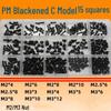 Black Round Head Phillips Screw Nut Set - PM Pan Head Machine Screws for Electronics & Computer Repair