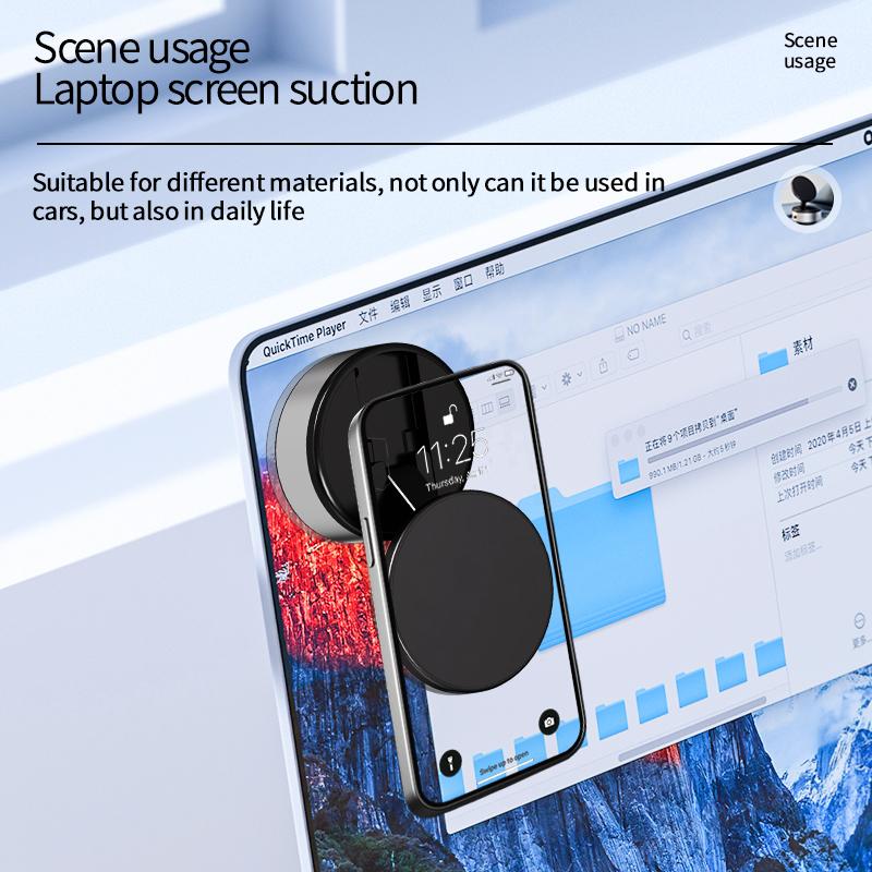 Magnetic Vacuum Suction Cup Phone Holder Universal Car Mount Foldable Bracket Car Interior Accessories for IPhone Android