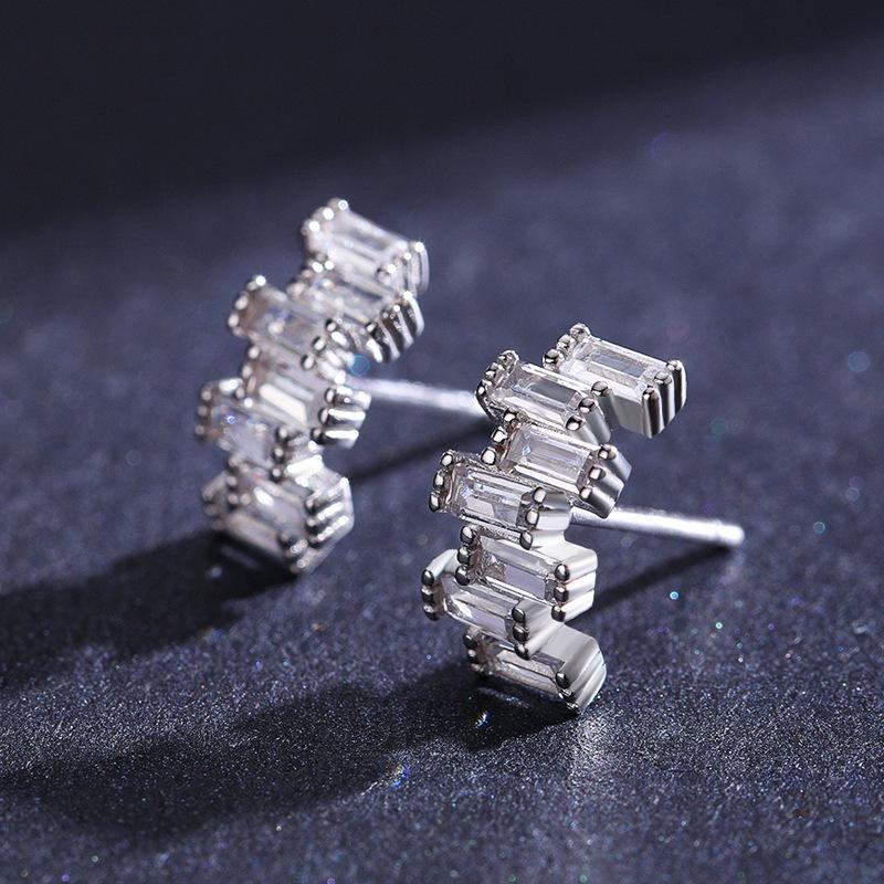 Tancise 925 Sterling Silver Zircon Earrings Drop Earrings For Women Wedding Party Gifts