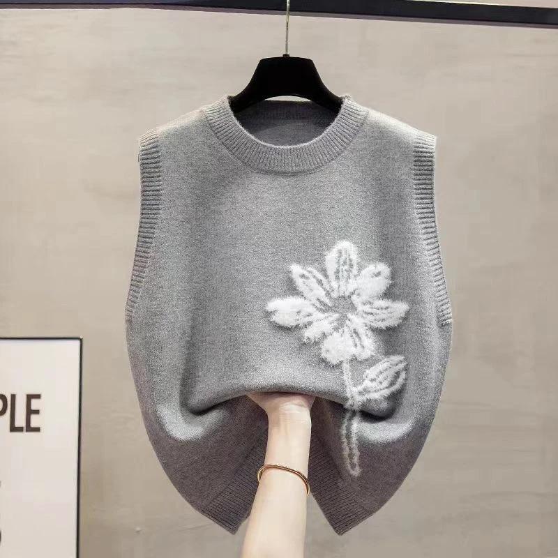 Sweater Vest for Women Autumn Winter Sleeveless Tops Knitted Vest