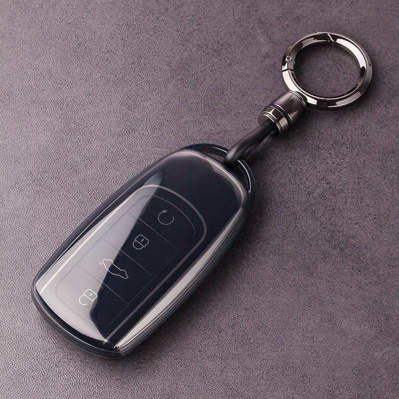 Soft TPU Car Key Shell Wear Resistant Dustproof Anti-slip Key Cover for Chery Tiggo 7 4 8 Pro Jaecoo J7 J6 Omoda 5 C5