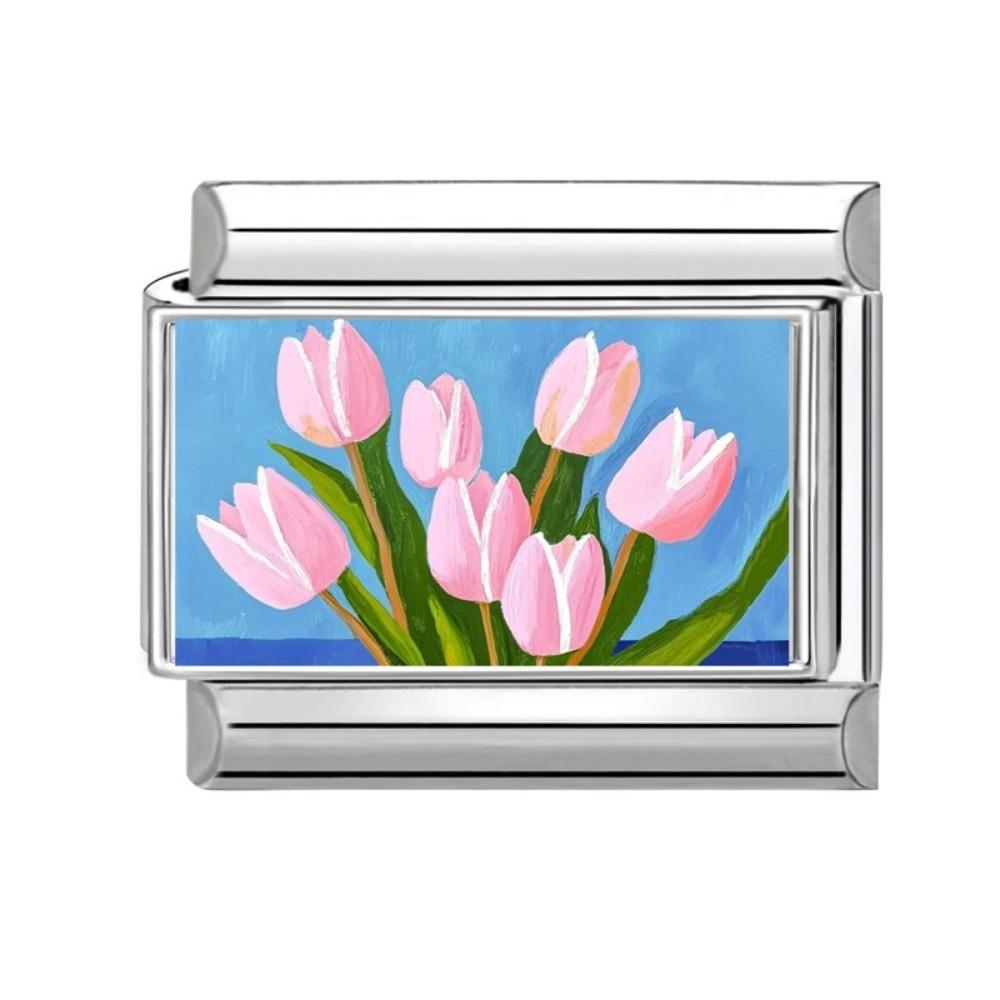 Colorful Charm Italian Links Cartoon Charm Bracelet Link  for Making DIY Jewelry