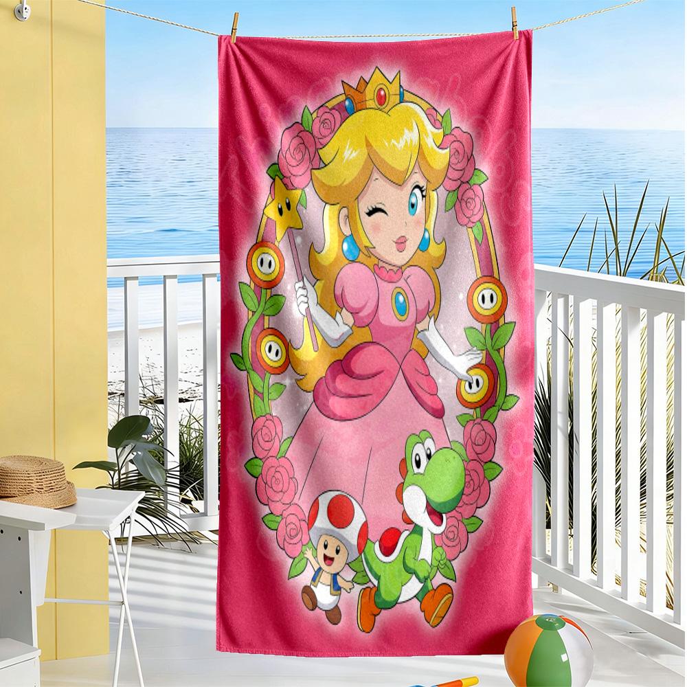 Princess Peach Beach Towel for Beach Travel Soft Erfect for Travel Beach Swimming Outdoor Accessory Perfect Gift for Women/Men