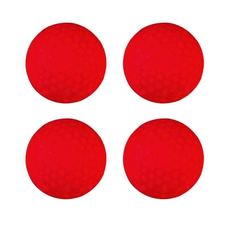 4Pieces Glow Golf Balls for Night Sports Tournament Glowing In The Dark Golf Ball Long Lasting Bright Luminous Balls