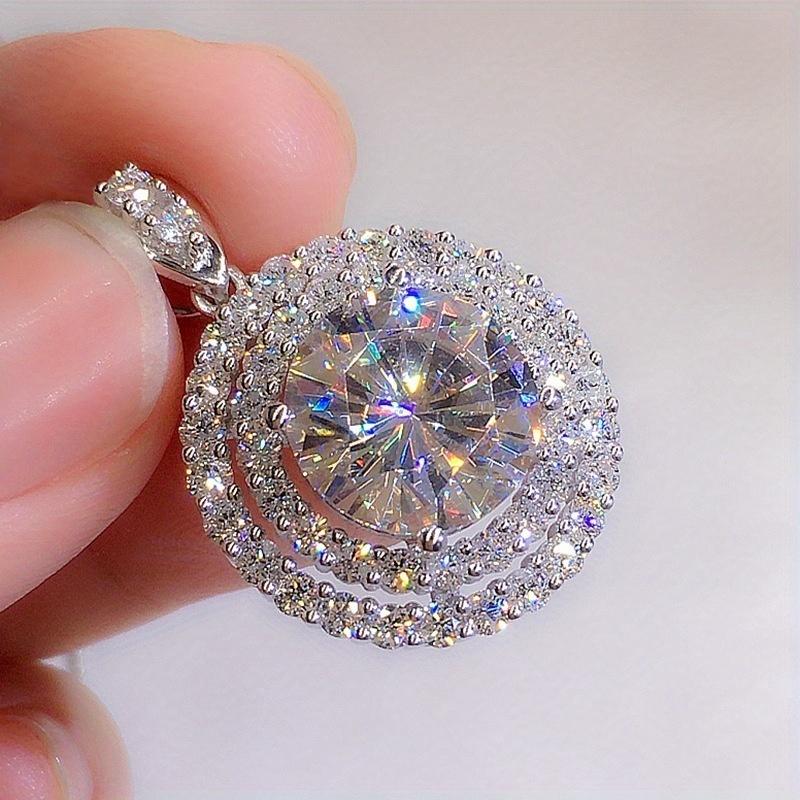 Delikatny, błyszczący naszyjnik z cyrkonii dla kobiet, romantyczny naszyjnik ślubny na obojczyk