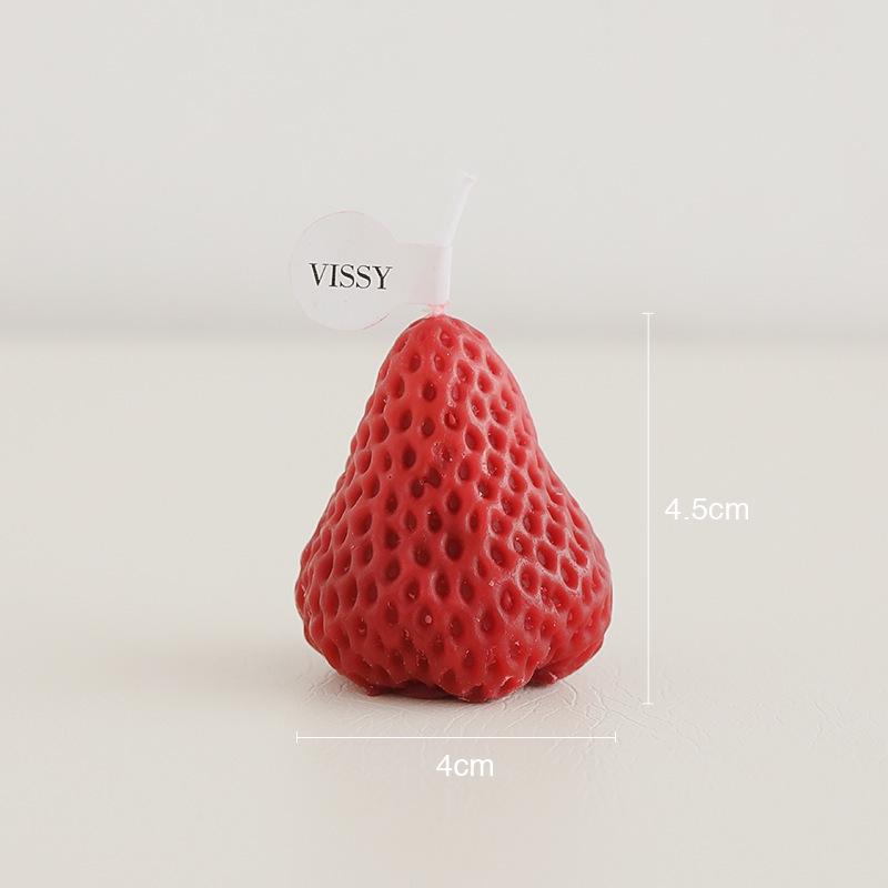 Strawberry Scented Soy Wax Candle Gift Set for Birthdays and Parties