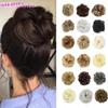 Hair Extension Elastic Hair G Synthetic Hair Band Curly Hair HairUpdo Donuts Black Brown Gold Wig for Women