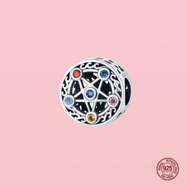 Pendentif en argent sterling 925 avec perles pour bracelet et collier Panjia originaux, bijoux pour femmes