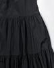 MARROT Shirred Frill Long Skirt_Black