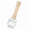 Honey Uncapping Needle Roller, Stainless Steel Honey Extractor Beekeeping Supplies with Wood Handle for Beekeeper