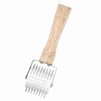 Honey Uncapping Needle Roller, Stainless Steel Honey Extractor Beekeeping Supplies with Wood Handle for Beekeeper