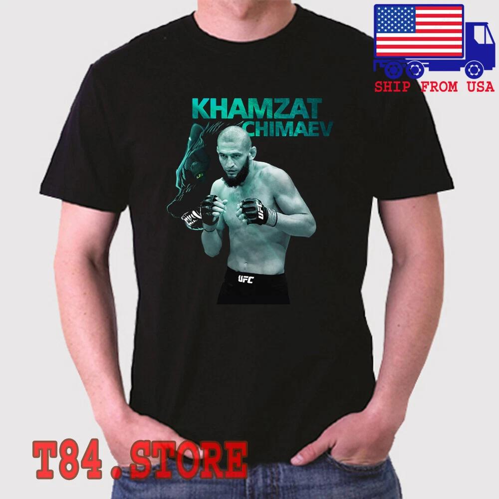 Khamzat Chimaev MMA Fighter Borz MMA Fighter Men s Black Size S to 5XL 2XL