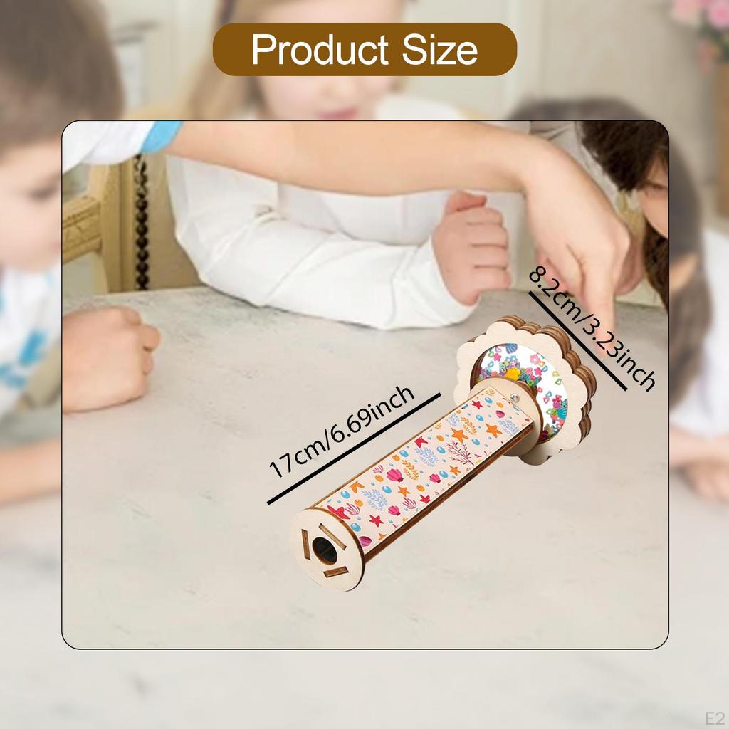 DIY Kaleidoscope Birthday Optics Learning Science Experiment Hands on Rotating