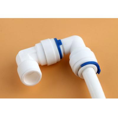 RO Water Plastic Pipe Fitting Straight/Elbow/Tee 1/4" 3/8" Hose OD To 1/4" 3/8" Pipe Reverse Osmosis System Quick Connector