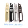 LHD Upgraded Inner Door Armrest Window Switch Panel Handle Pull Trim Leather Outer Cover Replacement For BMW X5 X6 E70 E71 E72