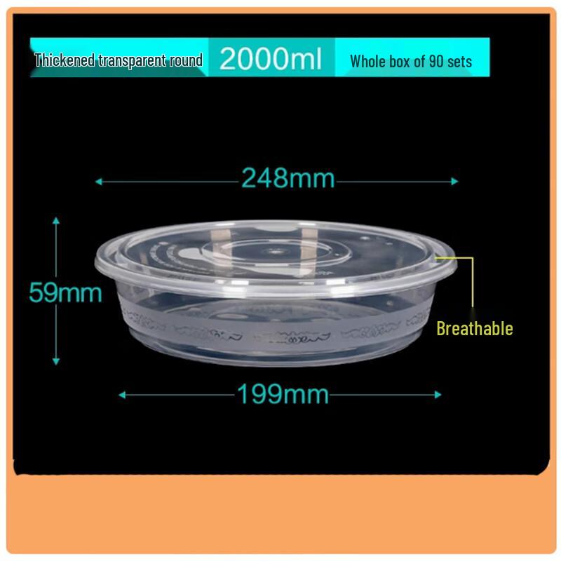

Saintbailai Disposable Plastic Takeaway Food Containers