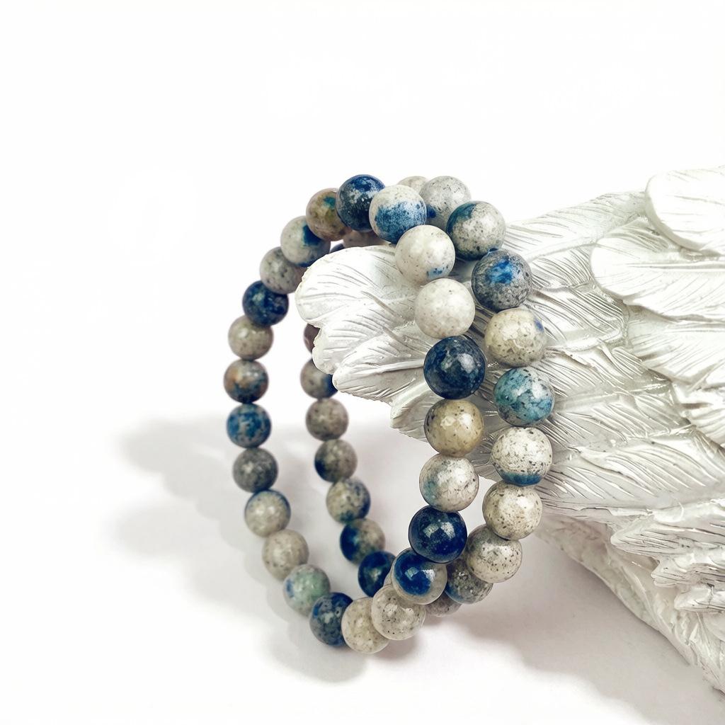 8mm-10mm Natural Stone Bracelet K2 Elastic Beaded Bracelet Boys and Girls Fashion Bracelet