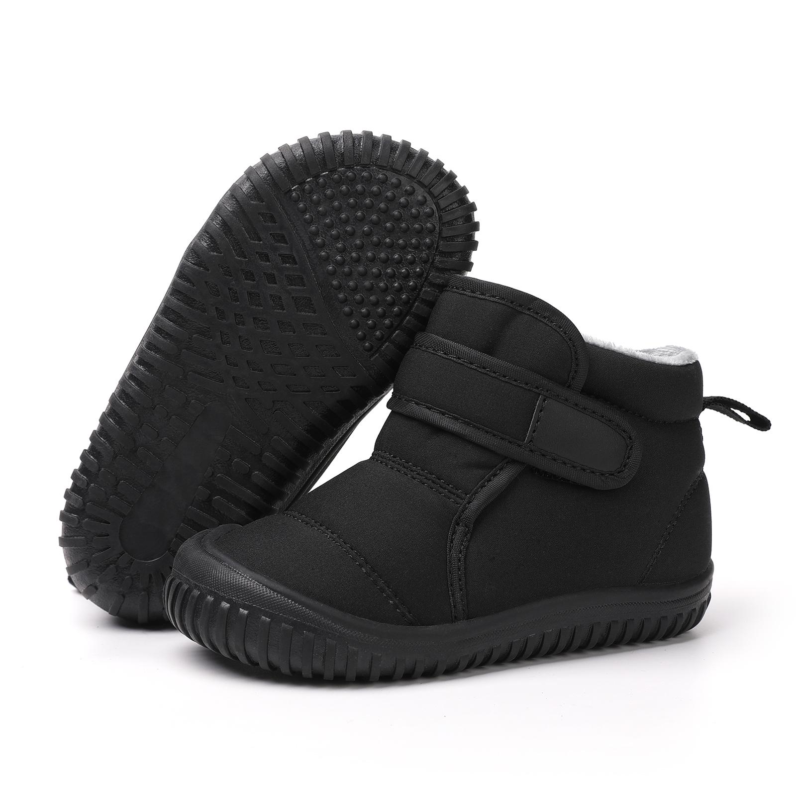 

Unisex Kids Outdoor Anti-slip Winter Snow Boots Warm Plush Toddler Boys Girls Comfortable Walking Shoes Size 20-28 21