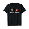 Competitive Puzzle Cube Problem Solved Speed Cubing T Shirt Vintage Stretched Graphic Slightly Versatile