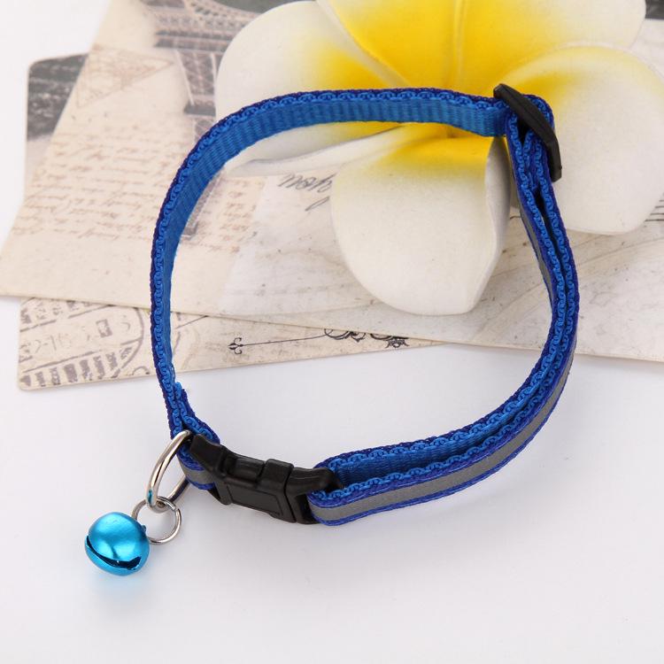 Zgardă Luminoasă cu Dungi de Nailon Pentru Câine Accesorii Animale de Companie Siguranță pe Timp de Noapte Zgardă Reflectorizantă pentru Câine Fluorescentă Colier pentru Câini Mici și Mijlocii