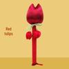 Brocade Tulip Mugwort Health Hammer: Exquisite Meridian Massage Hammer, Perfect Gift for Girls.