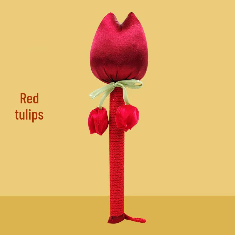 Brocade Tulip Mugwort Health Hammer: Exquisite Meridian Massage Hammer, Perfect Gift for Girls.