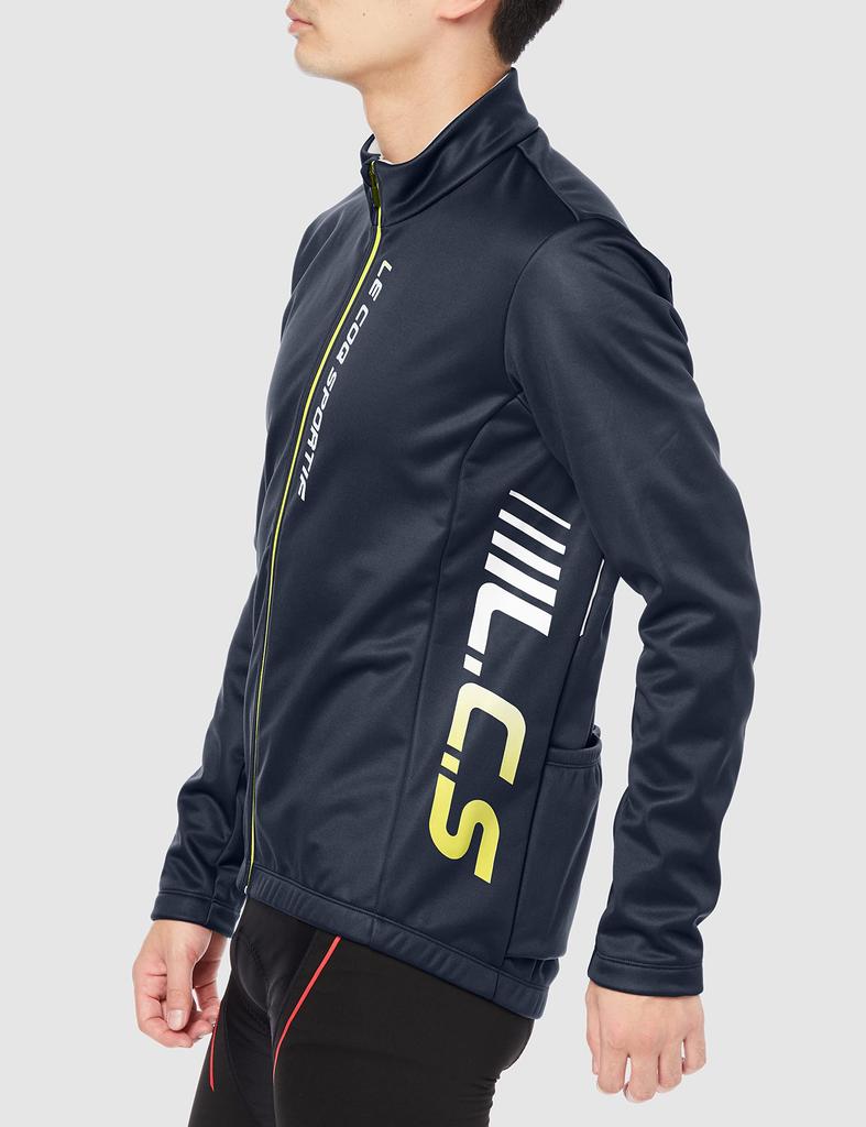 Le Coq Sportif Long Sleeve for Cycling Shirt, Windproof, Warm, Stretch, Navy,