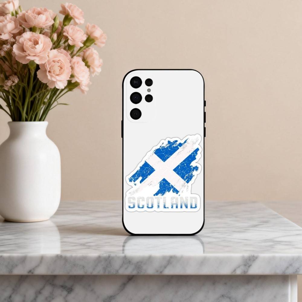 S-Scotland S-Scottish-H F-Flag Phone Case For Samsung S25,24,23,22,30,21,10,9,Ultra,Plus,Lite,FE,4,5 G Soft Black Case