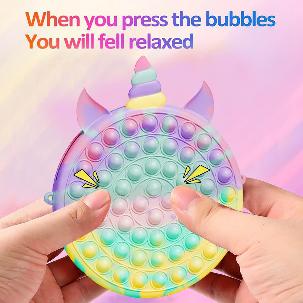 Push Toy Pendant Bag ,Bubble Toy Stress Relief Toys For Adult Kids