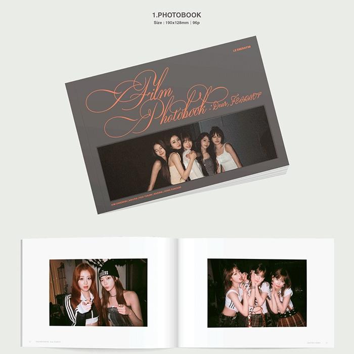 Pre-order LE SSERAFIM Film Photo Book Dear, FEARNOT & SHOP POB