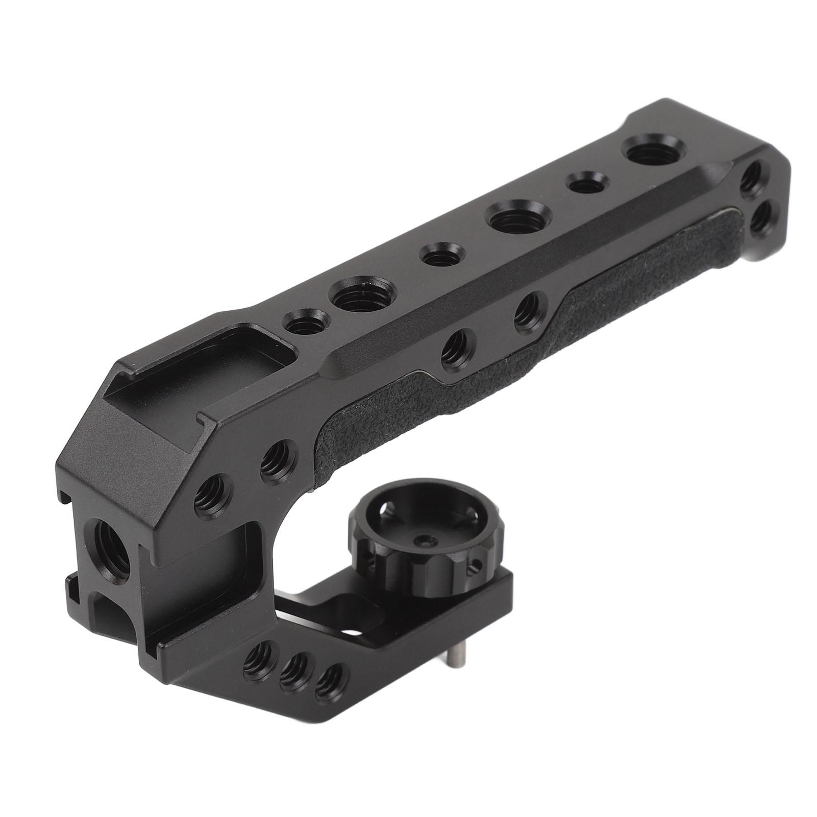 

Верхняя ручка для клетки камеры из алюминиевого сплава, силиконовая стабилизирующая ручка для видео с винтом 14 38 дюймов