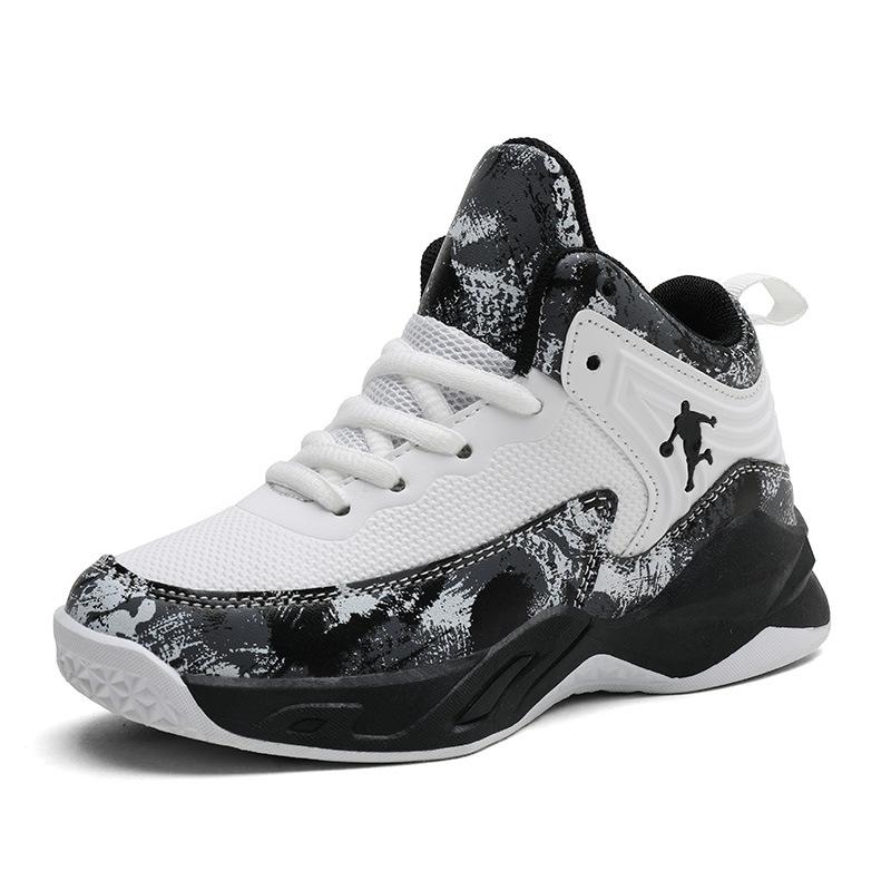 Children's Sports Shoes 2025 Spring New Mesh Breathable Training Middle and Older Children's Casual Shoes Boys Basketball Shoes