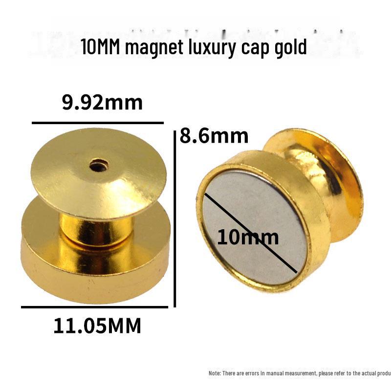 Luxury Metal Brooch-to-Magnet Converter: Strong Magnetic Badge for Refrigerator Convenience